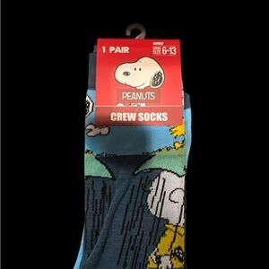 Peanuts Snoopy Crew Socks - Blue